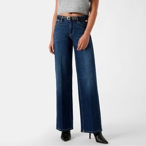 NWT Guess Mid-Rise Sexy Palazzo Wide-Leg Jeans – CACHEMIRE BLUE